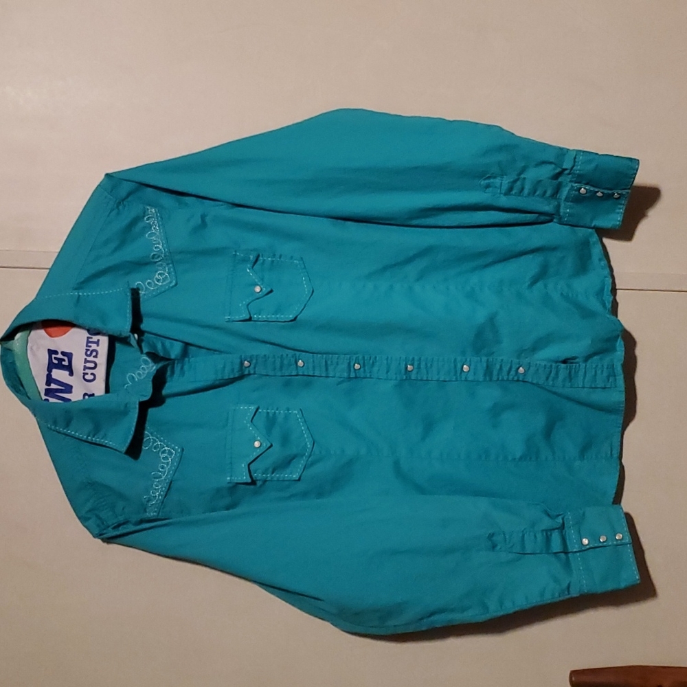RU Cowgirl brand vintage ladies western shirt size XXL